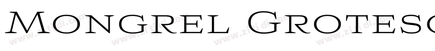 Mongrel Grotesque Re字体转换